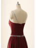 Beaded Ruched Chiffon Gorgeous Prom Dress